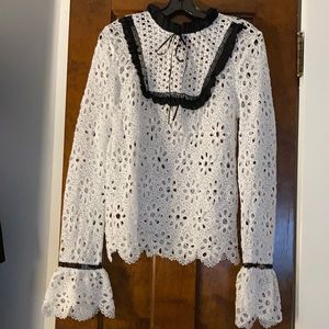 Eyelet blouse